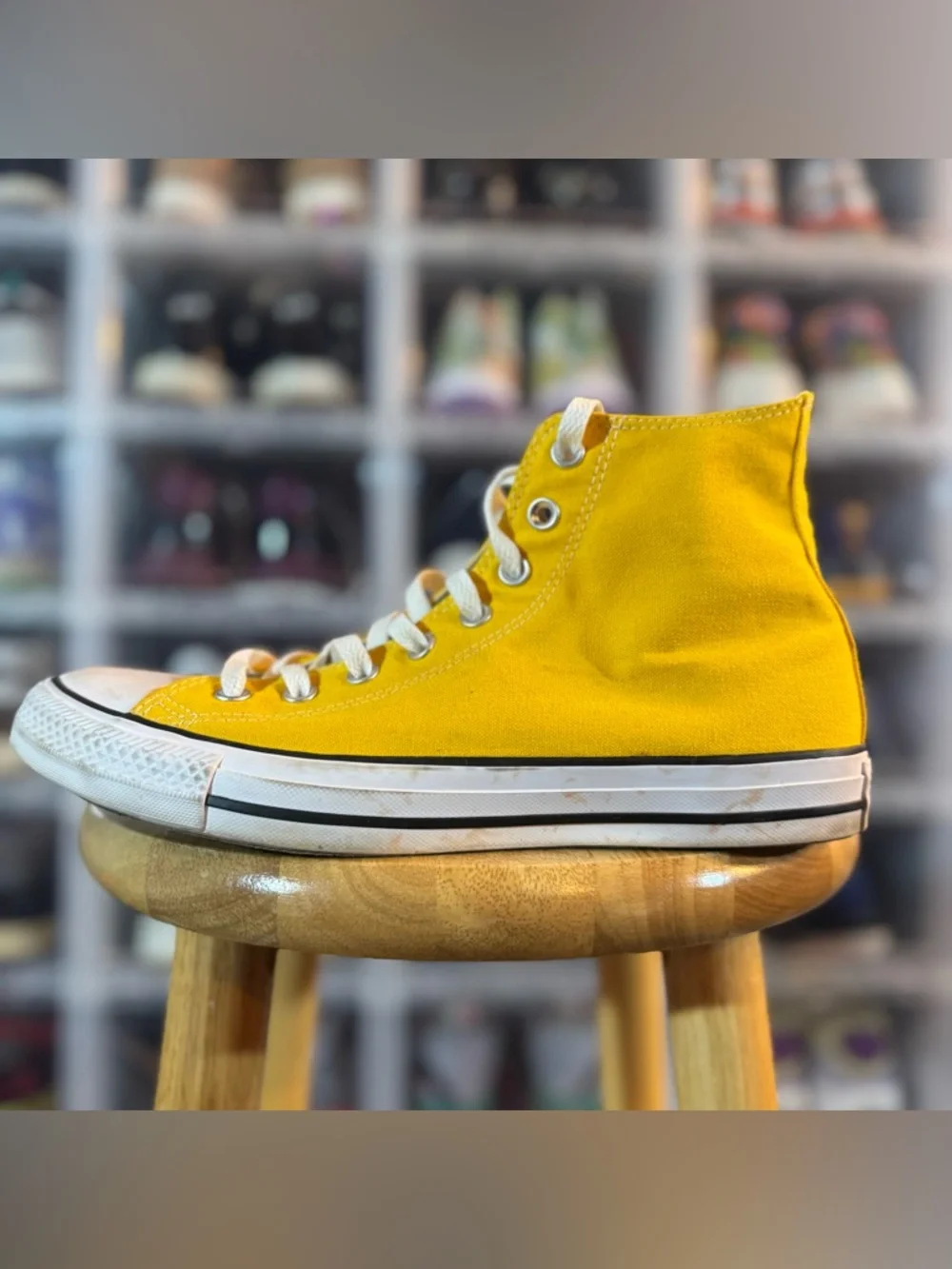 Converse Classic Yellow High Tops - Picture 3 of 5